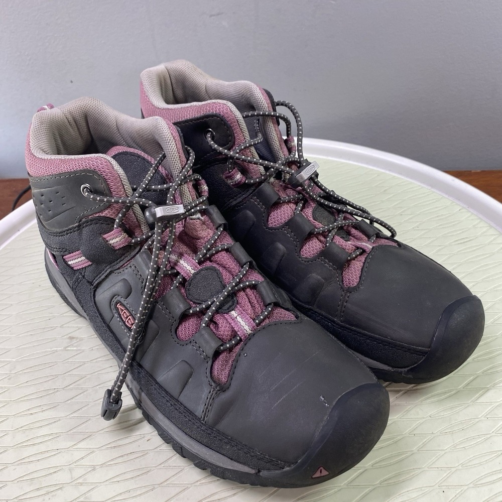 Keen Hiking Trail Womens Walking Shoe Boots Charcoal Gray&Pink Sz.6 US/5‎ UK/38